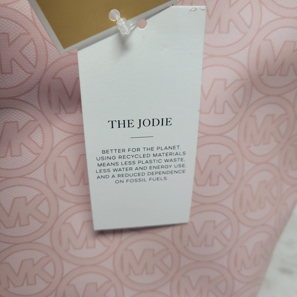 Michael Kors Jodie Small Tote Powder Blush MK Logo NWT - Picture 4 of 12